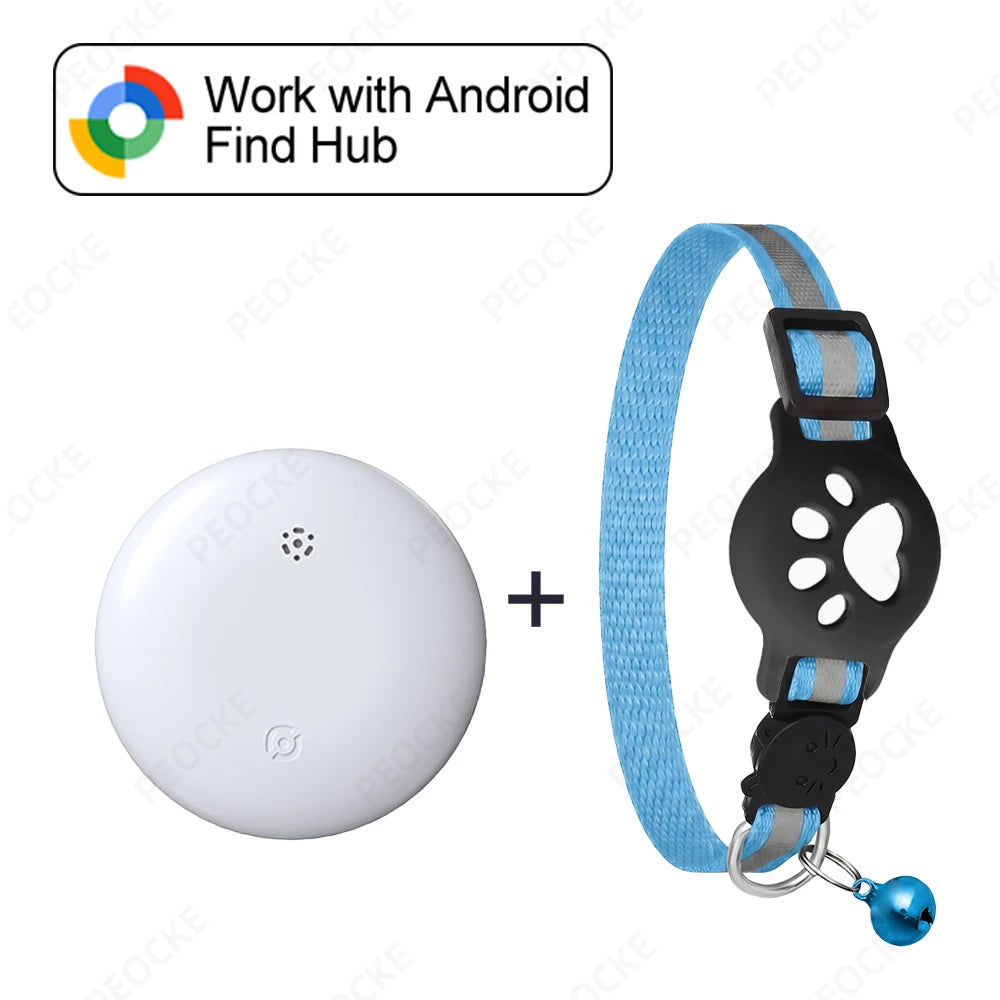Smart Location Tag Works with Google Find Hub Android GPS Tracker with Cat Collar Item Finder Wallet Suitcase Pets Bag Luggage