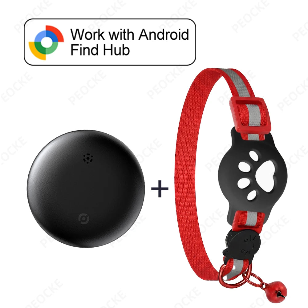Smart Location Tag Works with Google Find Hub Android GPS Tracker with Cat Collar Item Finder Wallet Suitcase Pets Bag Luggage